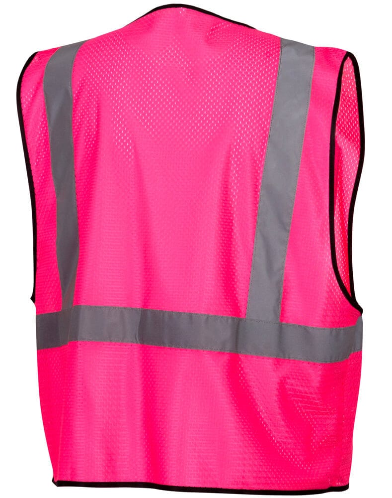 Pyramex RV1270 Non-ANSI Mesh Safety Vest - Pink - Back