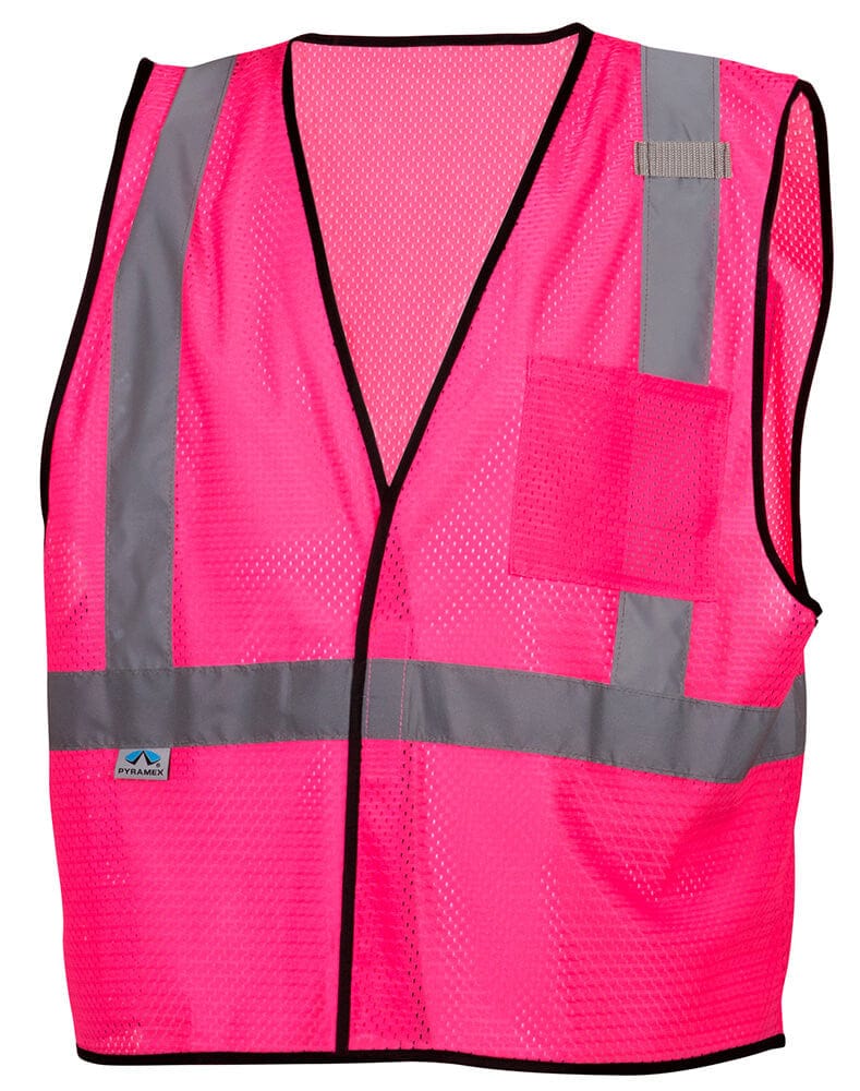 Pyramex RV1270 Non-ANSI Mesh Safety Vest - Pink - Front