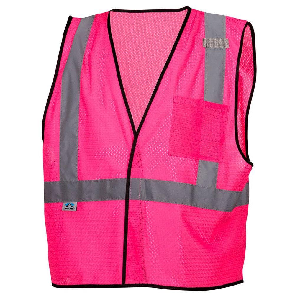 Pyramex RV1270 Non-ANSI Mesh Safety Vest - Pink - Front