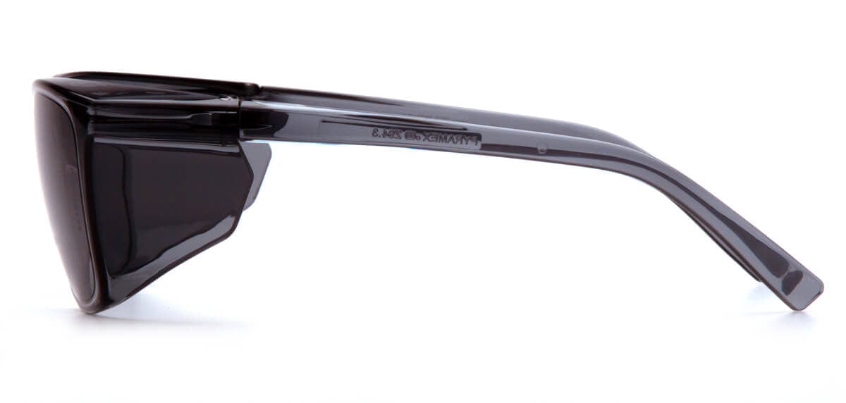 Pyramex Legacy Safety Glasses with Gray Lens S10920S - Side View