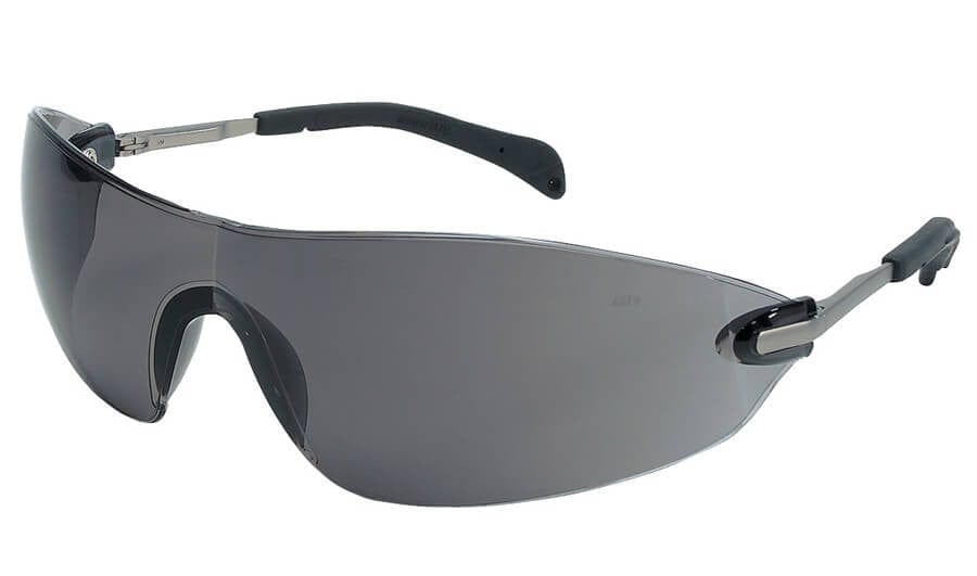 Crews Blackjack Elite Safety Glasses with Gray Lens S2212
