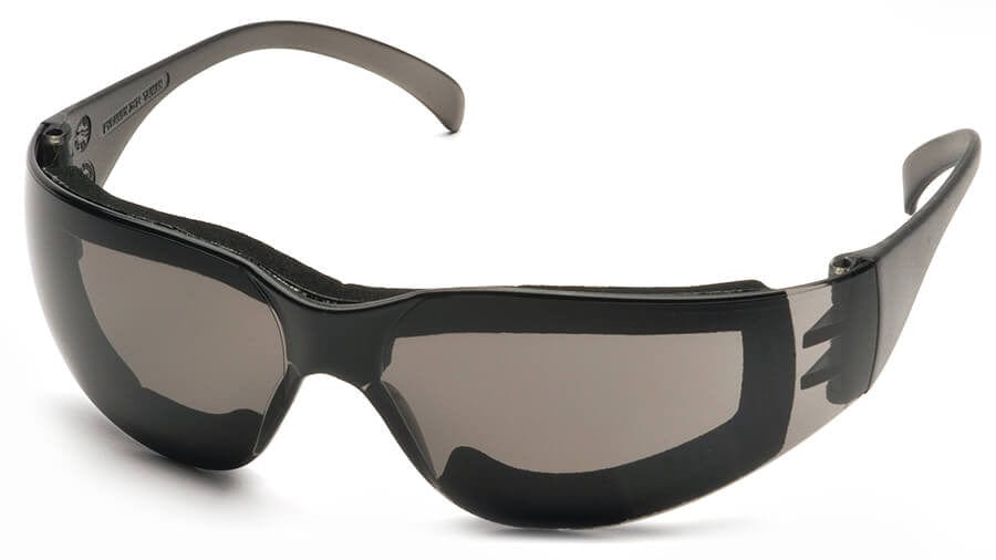 Pyramex Intruder Foam-Padded Safety Glasses with Gray Anti-Fog Lens