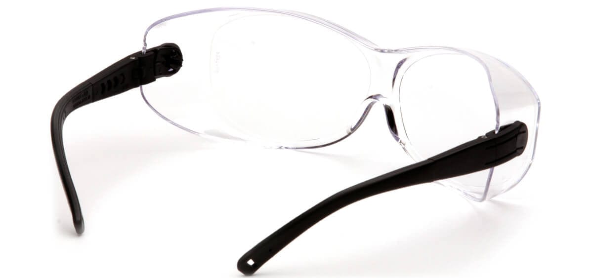 Pyramex OTS XL S7510STJ Over-Prescription Safety Glasses with Large Clear Anti-Fog Lens - Back View