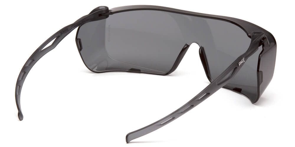 Pyramex Cappture S9920ST Safety Glasses with H2X Gray Anti-Fog Lens - Back