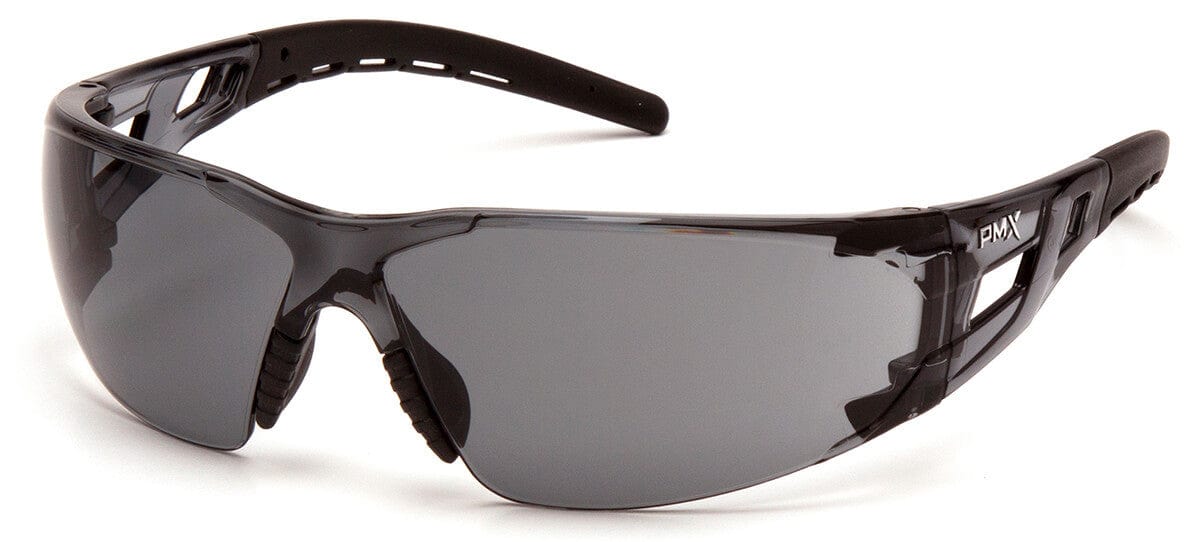 Pyramex Fyxate Safety Glasses with Black Frame and Gray H2MAX Anti-Fog Lens SB10220ST
