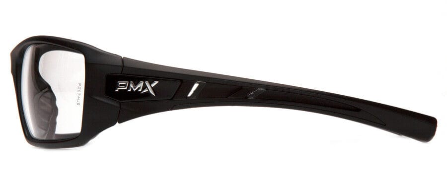 Pyramex Velar Safety Glasses with Black Frame and Clear Lens - Side