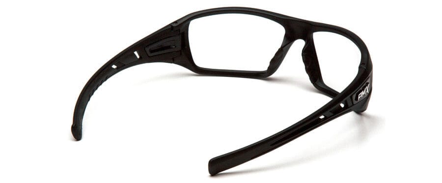 Pyramex Velar Safety Glasses with Black Frame and Clear Lens - Back