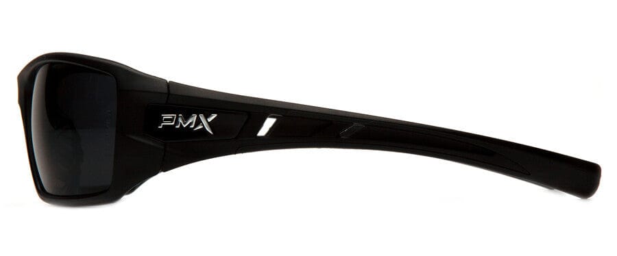 Pyramex Velar Safety Glasses with Black Frame and Gray Lens - Side
