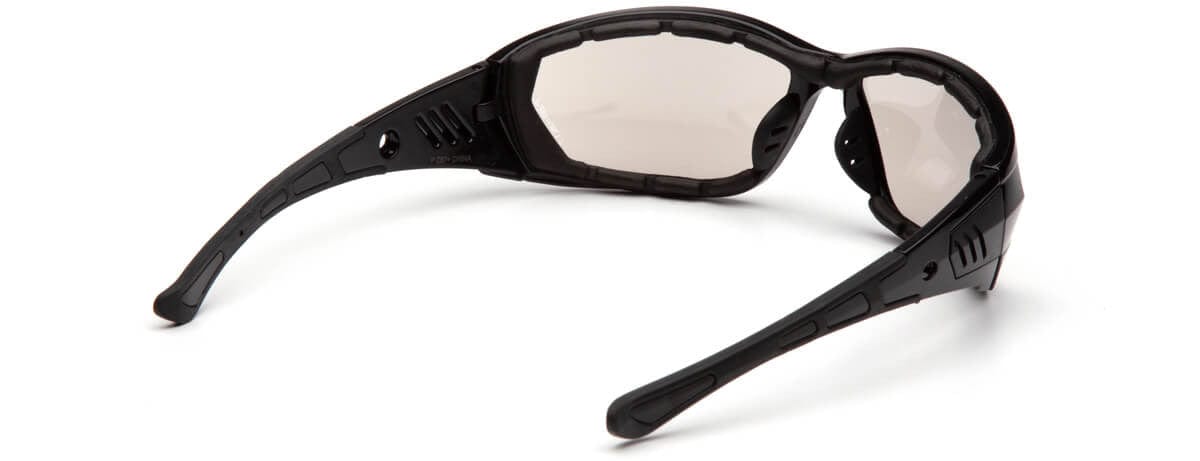 Pyramex Atrex Safety Glasses with Padded Black Frame and Indoor/Outdoor Mirror Anti-Fog Lens SB10880DT - Back View