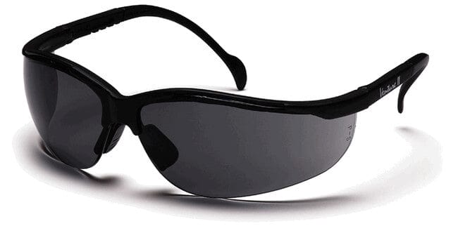 Pyramex Venture 2 Safety Glasses Black Frame Gray Anti-Fog Lens SB1820ST