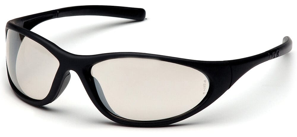 Pyramex Zone 2 Safety Glasses with Black Frame and Indoor/Outdoor Lens