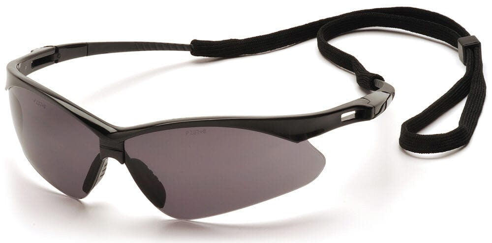 Pyramex PMXtreme Safety Glasses with Black Frame and Gray Lens