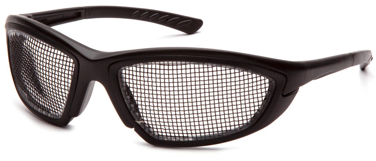 Pyramex Trifecta Safety Glasses with Wire-Mesh Lens SB74WMD
