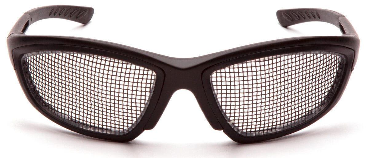 Pyramex Trifecta Safety Glasses with Wire-Mesh Lens SB74WMD - Front View