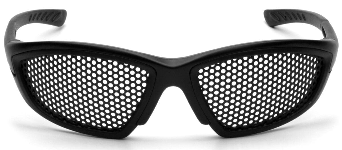 Pyramex Trifecta Safety Glasses with Punched-Steel Lens SB76WMD - Front View