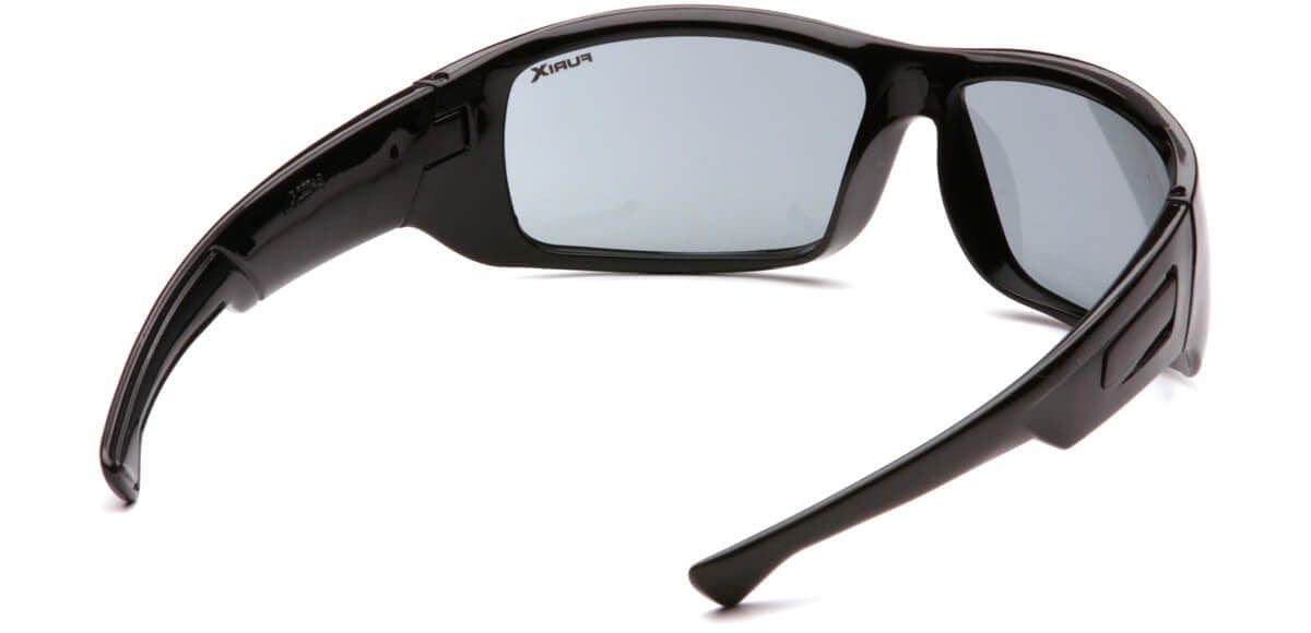 Pyramex Furix Safety Glasses with Black Frame and Gray Anti-Fog Lens SB8520DT - Back View