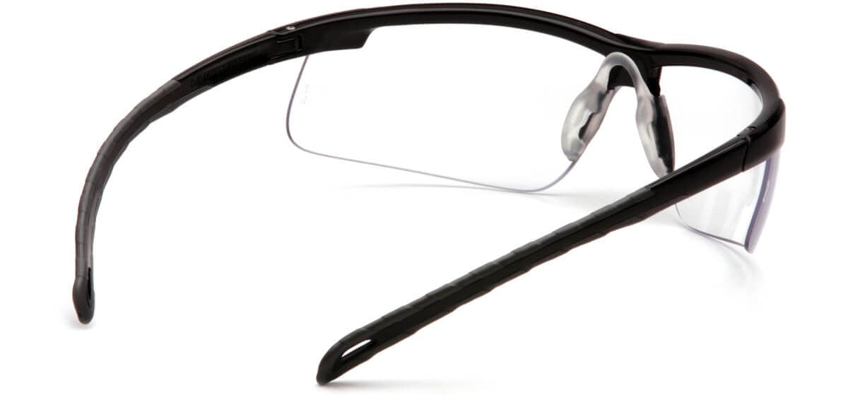 Pyramex Ever-Lite Safety Glasses with Black Frame and Clear H2MAX Anti-Fog Lens SB8610DTM - Back View