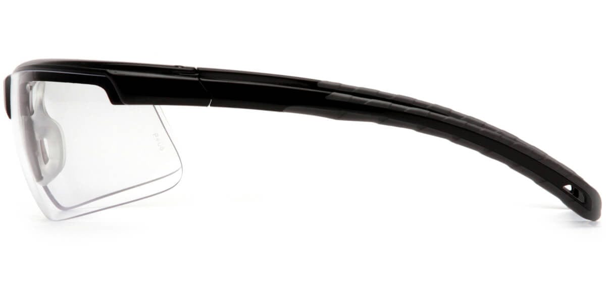 Pyramex Ever-Lite Safety Glasses with Black Frame and Clear H2MAX Anti-Fog Lens SB8610DTM - Side View