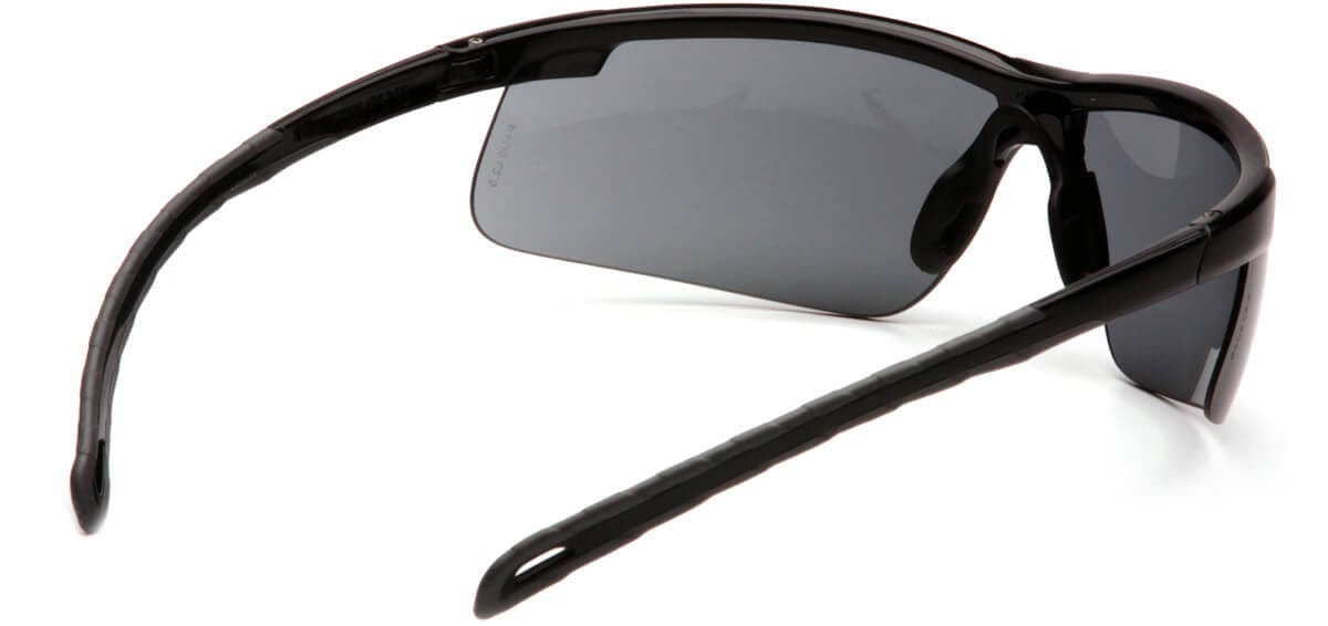 Pyramex Ever-Lite Safety Glasses with Black Frame and Gray H2MAX Anti-Fog Lens SB8620DTM - Back View