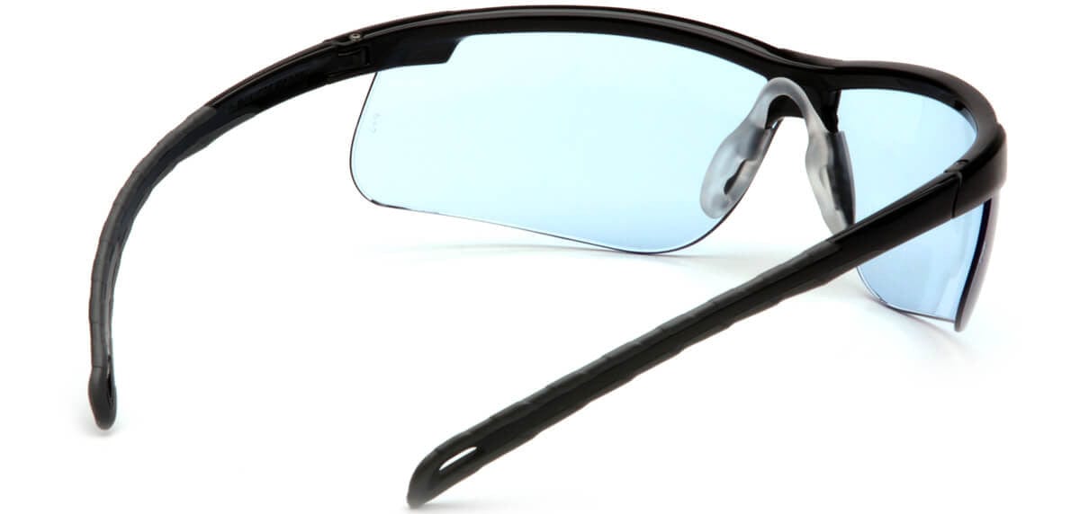 Pyramex Ever-Lite Safety Glasses with Black Frame and Infinity Blue H2MAX Anti-Fog Lens SB8660DTM - Back View