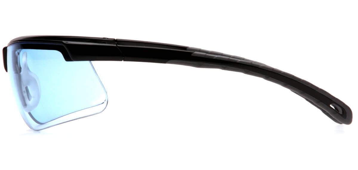 Pyramex Ever-Lite Safety Glasses with Black Frame and Infinity Blue H2MAX Anti-Fog Lens SB8660DTM - Side View