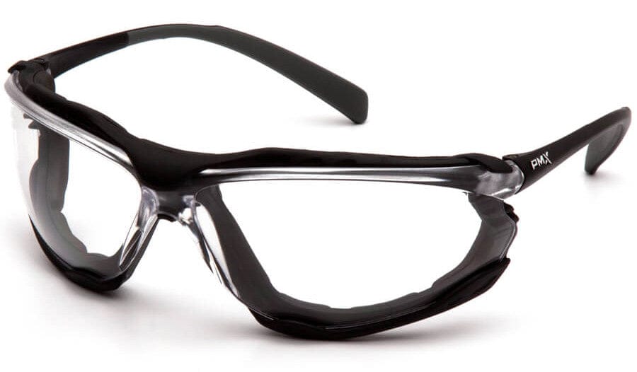 Pyramex Proximity Safety Glasses with Black Frame and Clear Lens