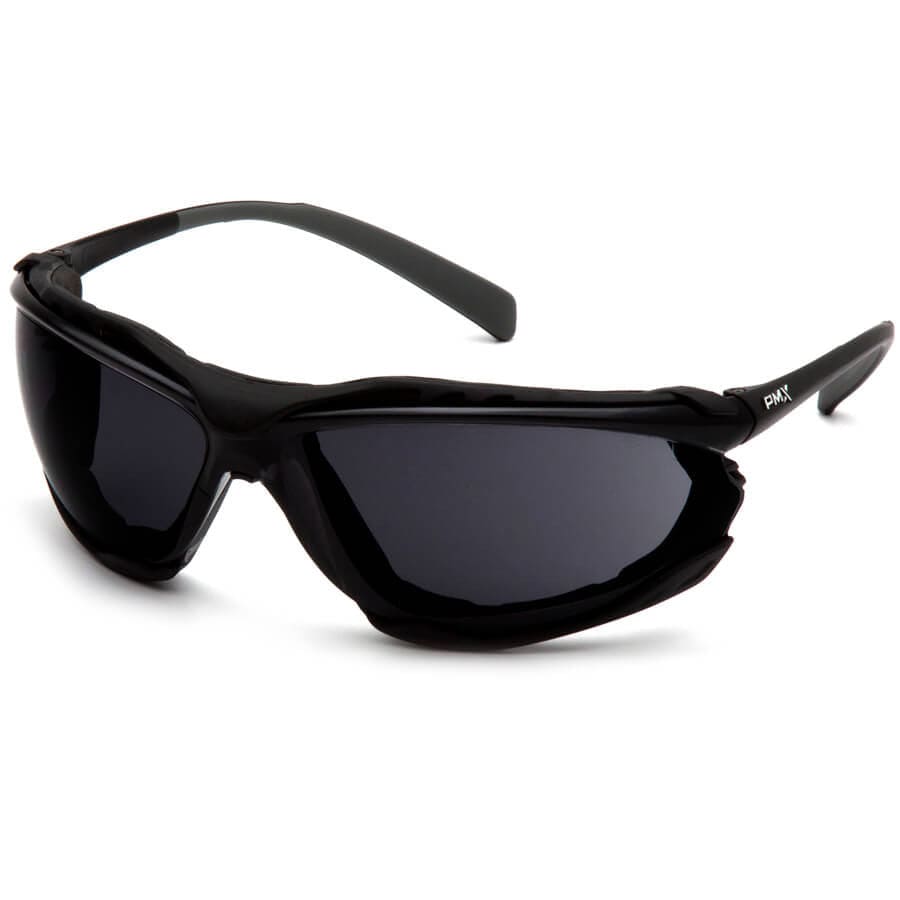 Pyramex Proximity Safety Glasses with Black Frame and Gray H2MAX Anti-Fog Lens