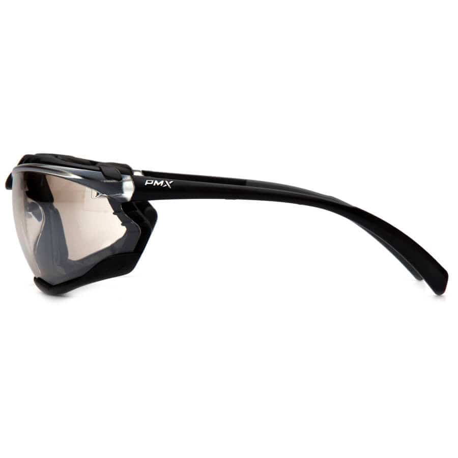 Pyramex Proximity Safety Glasses with Black Frame and Indoor/Outdoor Anti-Fog Lens - Side