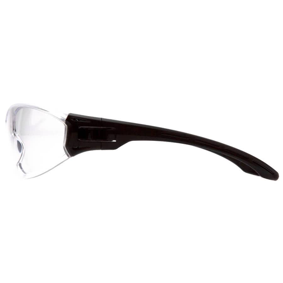 Pyramex Trulock Dielectric Safety Glasses with Black Temples and Clear Lens - Side SB9510S