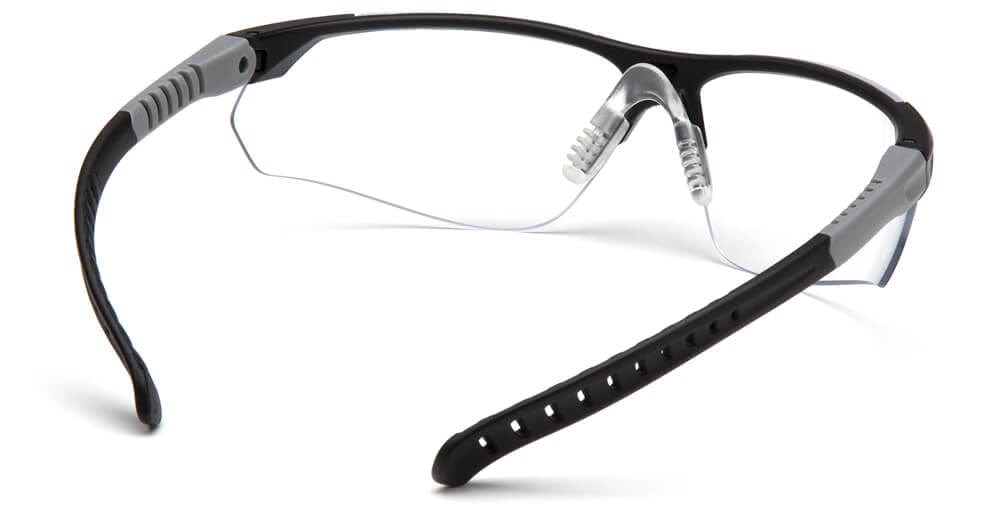 Pyramex Sitecore Safety Glasses with Black Frame and Clear Lens - Back SBG10110D