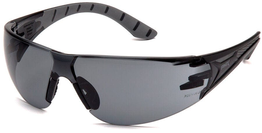 Pyramex Endeavor Plus Safety Glasses with Black/Gray Temples and Gray Anti-Fog Lens SBG9620ST