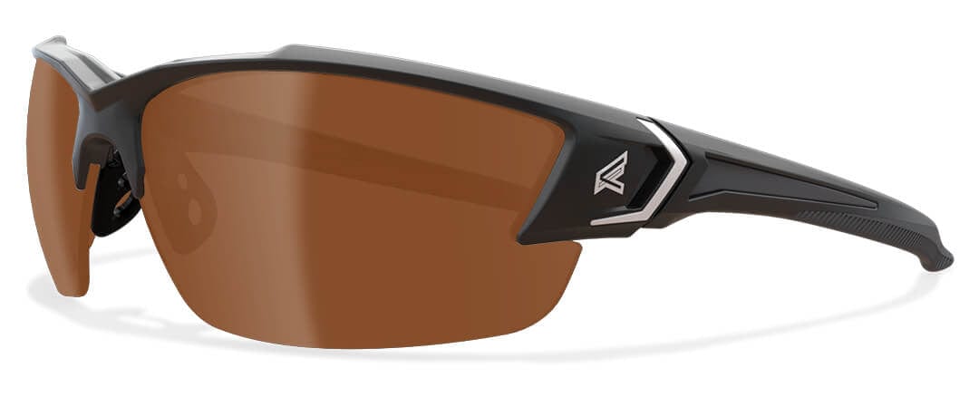 Edge Khor G2 Safety Glasses with Black Frame and Copper Driving Lens SDK115-G2