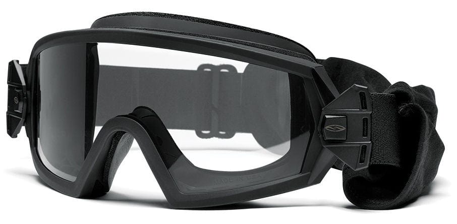 Smith Elite Outside The Wire Military Goggle Black Frame Clear Gray Lenses