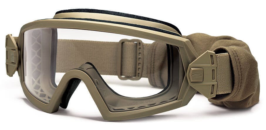 Smith Elite Outside The Wire Military Goggle Tan-499 Frame Clear Gray Lenses