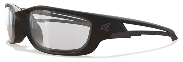 Edge Eyewear Sk-xl111, Kazbek XL Safety Glasses, Black Frame, Clear Lens
