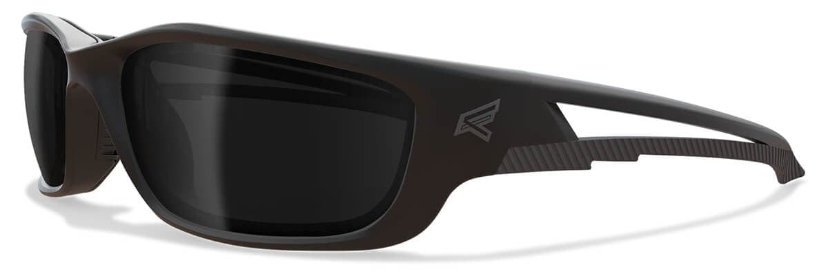 Edge Kazbek XL Safety Glasses Black Frame Smoke Lens SK-XL116