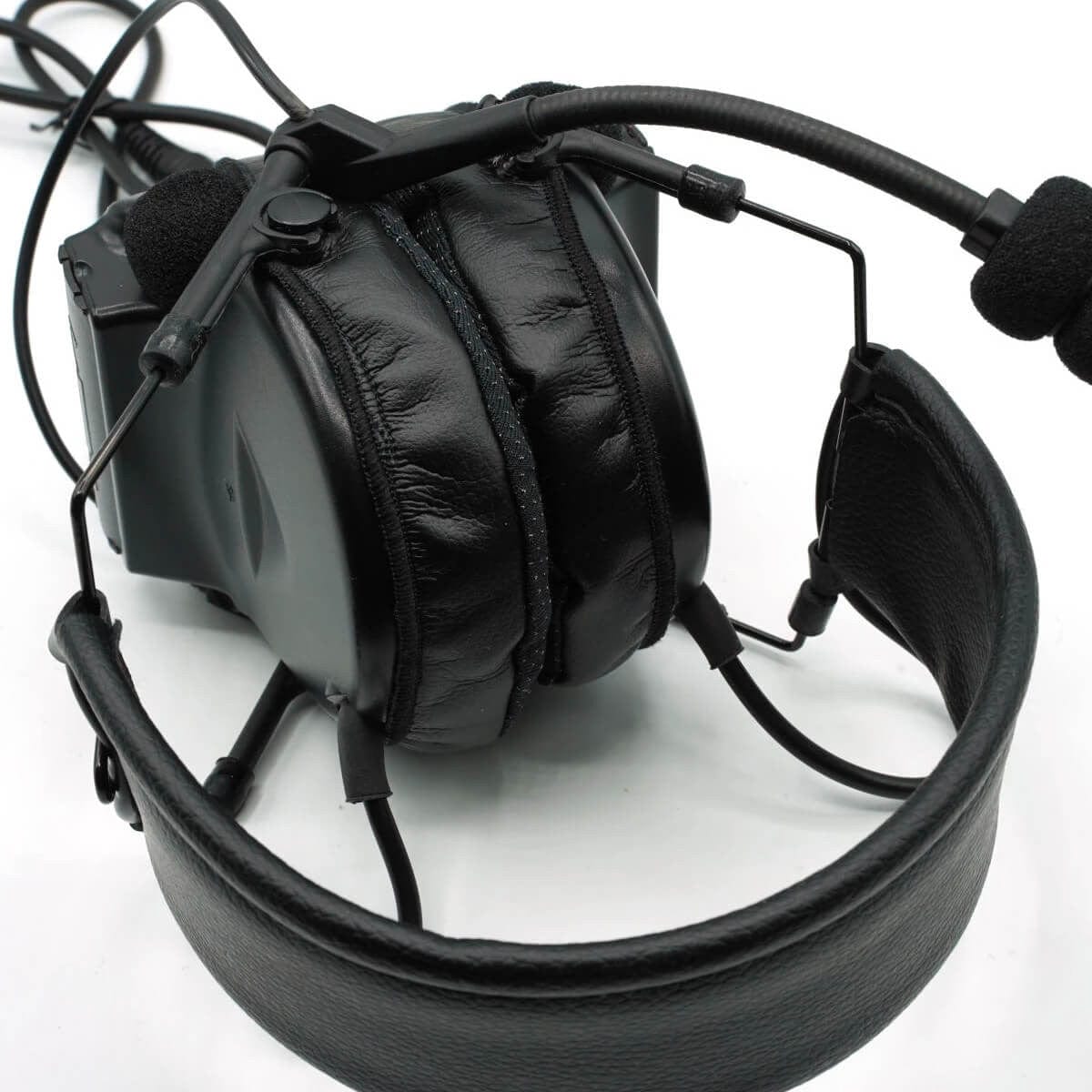 Noisefighters Heatsync Sweat-Wicking Ear Pad Covers - On Headset Sample
