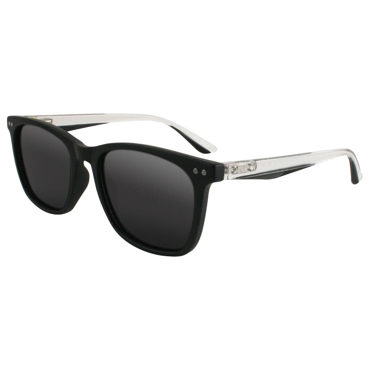 Solect Navigator Sunglasses with Black Frame and Gray Polarized Lenses