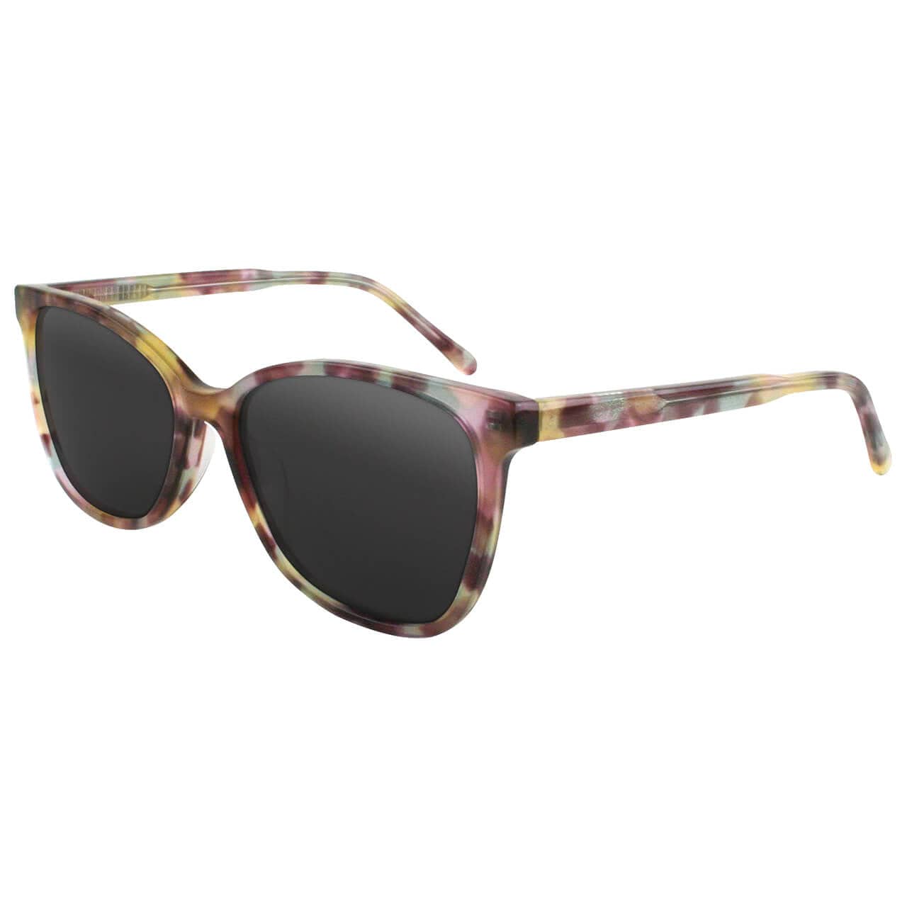 Solect Silk Sunglasses with Tortoise Pink Frame and Gray Polarized Lenses