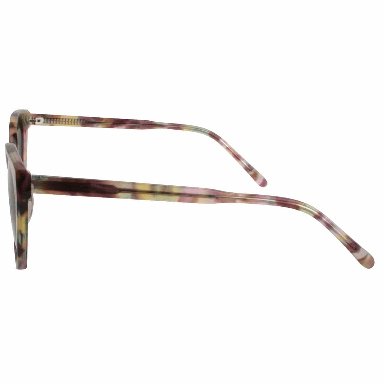 Solect Hydro Sunglasses with Tortoise Pink Frame and Gray Polarized Lenses Side View