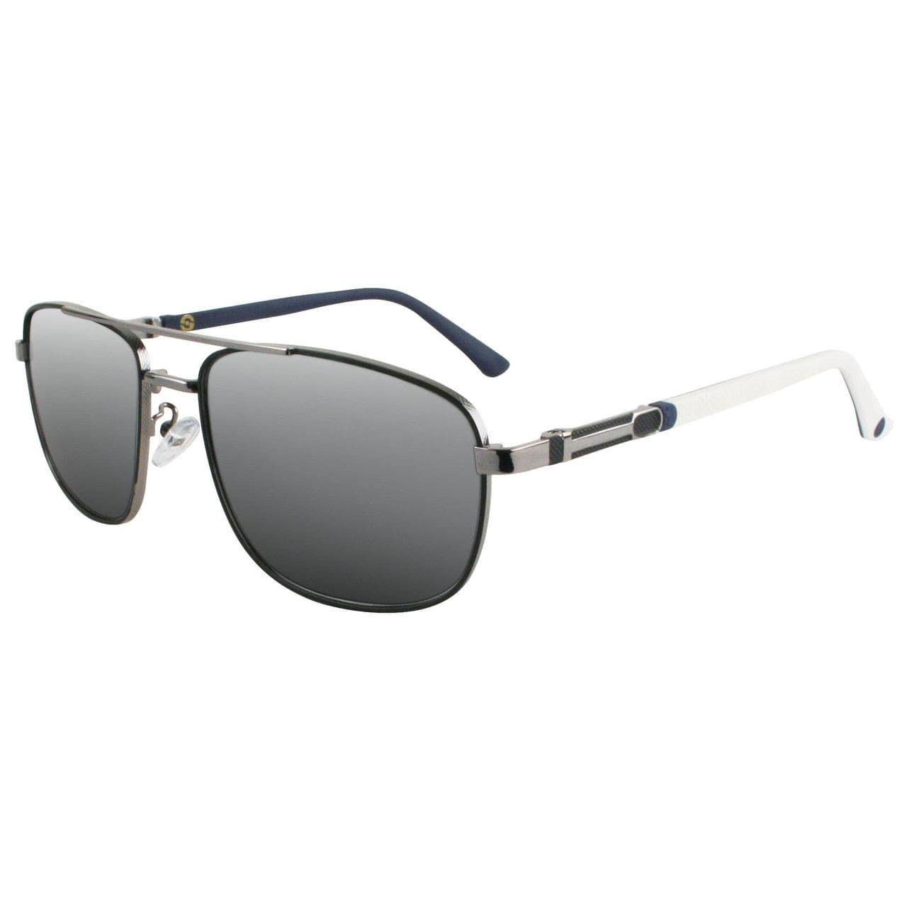 Solect Density Aviator Sunglasses with Silver Mirror Lenses