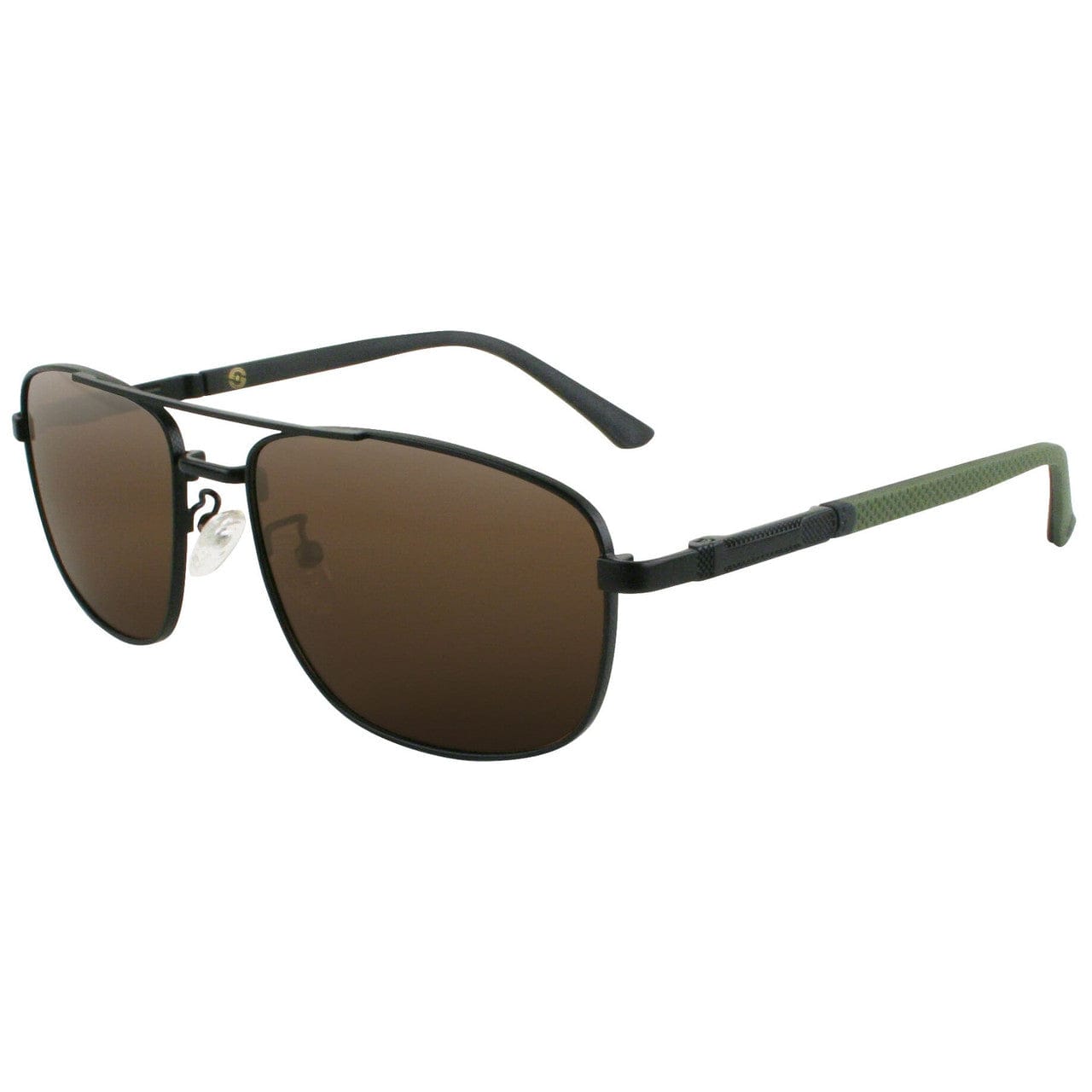 Brown polarized aviator sunglasses best sale