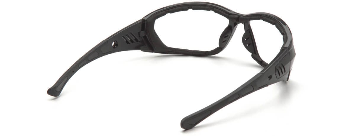 Pyramex Atrex Safety Glasses with Padded Pearl Gray Frame and Clear Anti-Fog Lens SPG10810DT - Back View