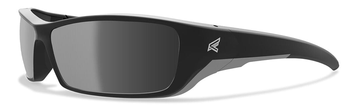 Edge Reclus Safety Glasses with Black Frame and Silver Mirror Lens SR117