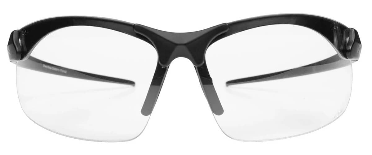 Edge Tactical Eyewear Sharp Edge with Soft Touch Thin Temple and Clear Vapor Shield Lens SSE611-TT - Front View
