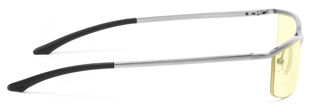 Gunnar Emissary Computer Glasses with Mercury Frame and Amber Lens - Side