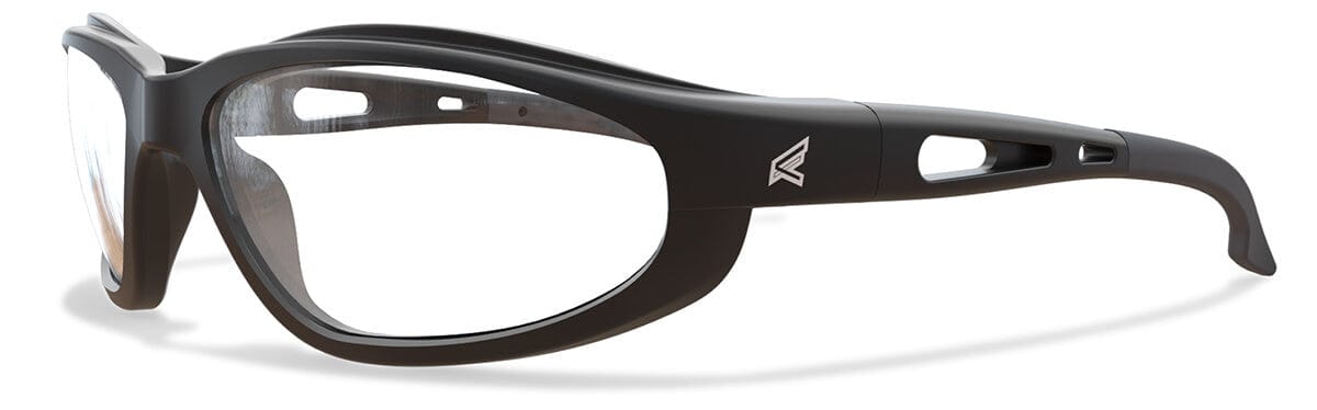 Edge Dakura Safety Glasses with Black Frame and Clear Lens SW111