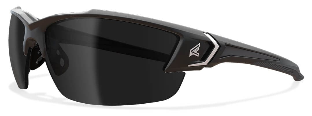 Edge Khor G2 Safety Glasses Black Frame Smoke Polarized Vapor Shield Lens TSDK216VS-G2