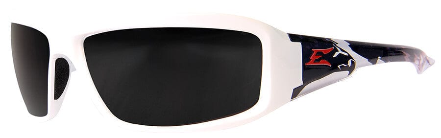 Edge Brazeau Designer Series with White Patriot2 Frame and Polarized Smoke Lens