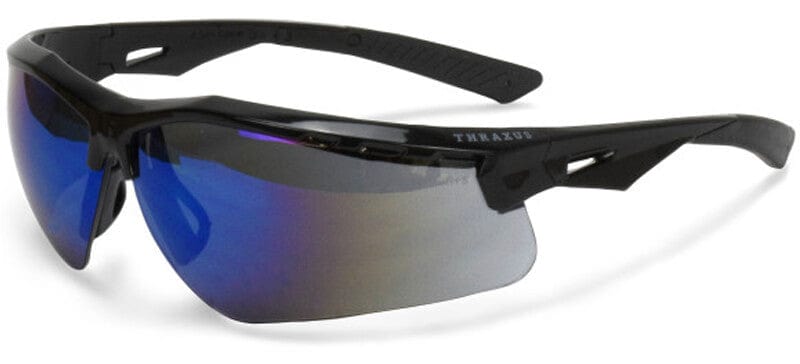 Radians Thraxus Safety Glasses with Blue Mirror Lens TXC1-70ID